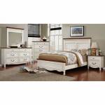 GALESBURG BEDROOM 4 Pc SETS - White & Oak